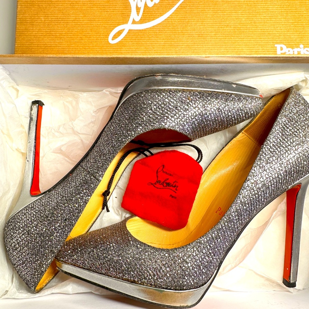 Christian Louboutin glitter classic pumps 36,5 European